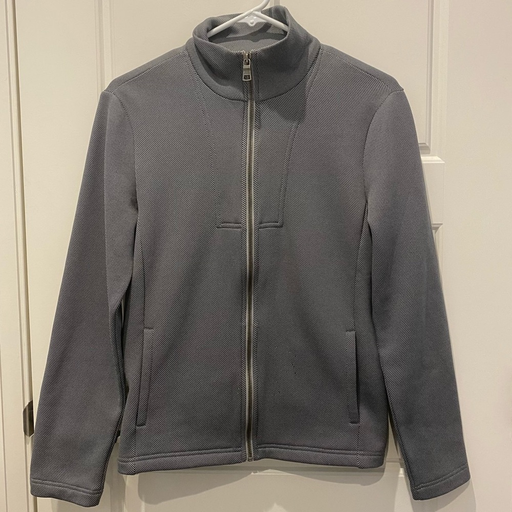 Armani Exchange Fleece Lined Grey Zip Up Sweater Men’s Size XS